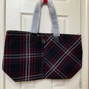 Victoria’s Secret plaid tote NWT